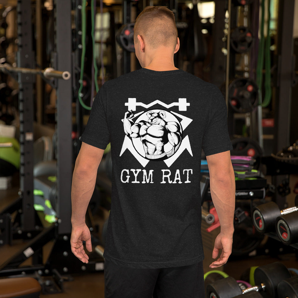 Camiseta de manga corta GYM RAT HOMBRE colores oscuros